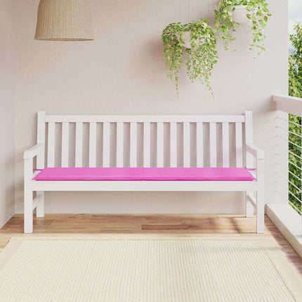 Bänk kudde Enfärgad Rosa 150 x 50 x 3 cm Oxford Tyg