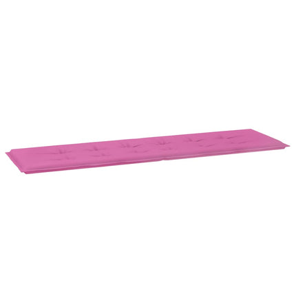 Bänk kudde Enfärgad Rosa 150 x 50 x 3 cm Oxford Tyg
