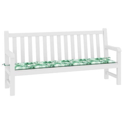Bänk kudde Löv Bladmönster 200 x 50 x 3 cm Oxford Tyg