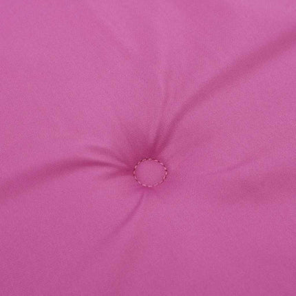 Bänkdyna för trädgården rosa 200x50x4 cm tyg