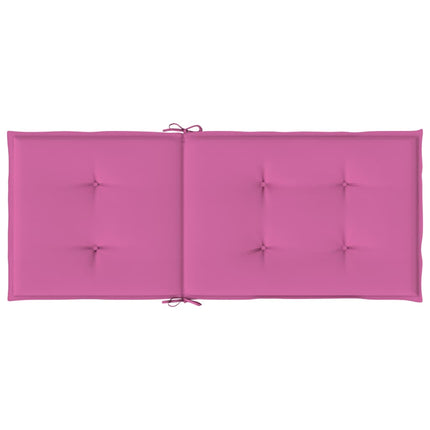 Stolsdynor 2 st rosa 120x50x3 cm tyg