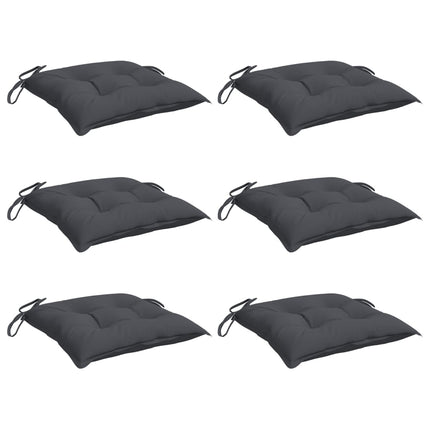 Stolsdynor 6 st antracit 40x40x7 cm oxfordtyg