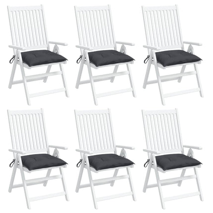 Stolsdynor 6 st antracit 40x40x7 cm oxfordtyg