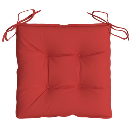 Stolsdynor 4 st röd 40x40x7 cm oxfordtyg