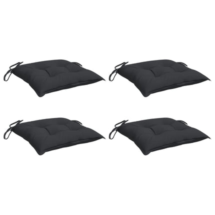 Stolsdynor 4 st svart 40x40x7 cm oxfordtyg