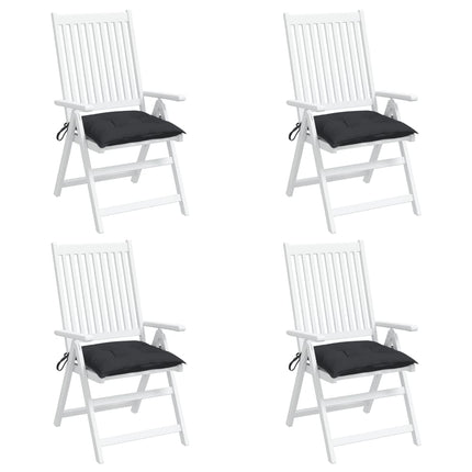 Stolsdynor 4 st svart 40x40x7 cm oxfordtyg