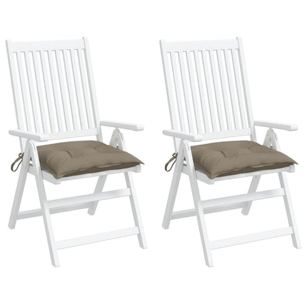 Stolsdynor 2 st taupe 40x40x7 cm oxfordtyg