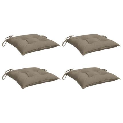 Stolsdynor 4 st taupe 40x40x7 cm oxfordtyg