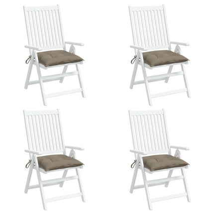 Stolsdynor 4 st taupe 40x40x7 cm oxfordtyg