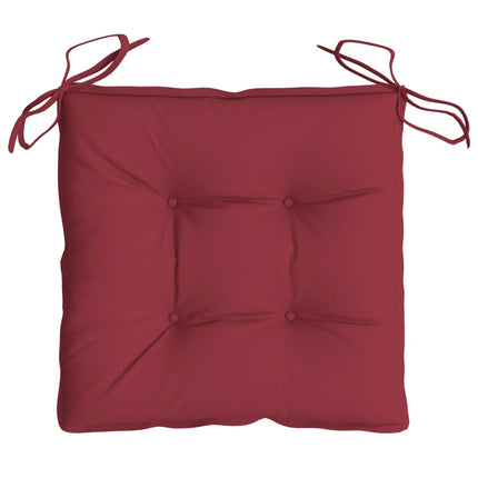 Stolsdynor 4 st vinröd 40x40x7 cm oxfordtyg