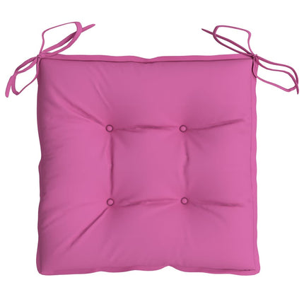 Stolsdynor 4 st rosa 40x40x7 cm tyg