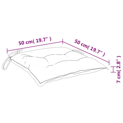 Stolsdynor 2 st antracit 50x50x7 cm oxfordtyg