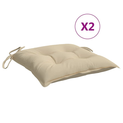 Palldynor 2 st beige 50x50x7 cm oxfordtyg