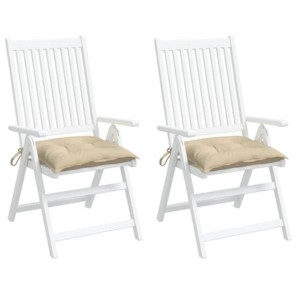 Palldynor 2 st beige 50x50x7 cm oxfordtyg