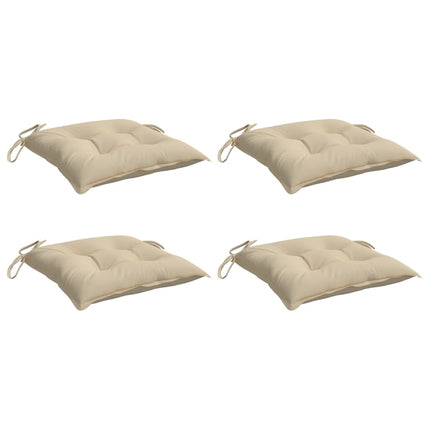 Palldynor 4 st beige 50x50x7 cm oxfordtyg