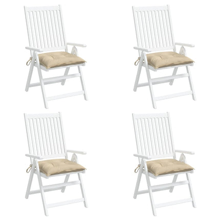 Palldynor 4 st beige 50x50x7 cm oxfordtyg