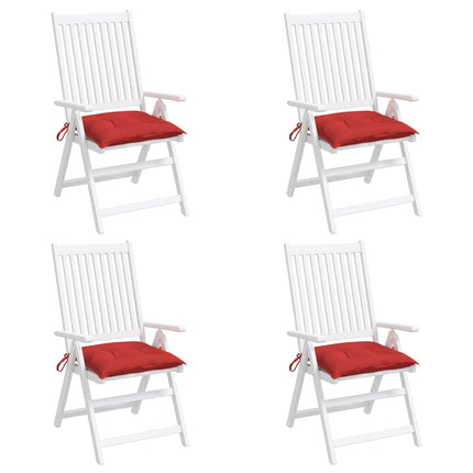 Palldynor 4 st röd 50x50x7 cm oxfordtyg