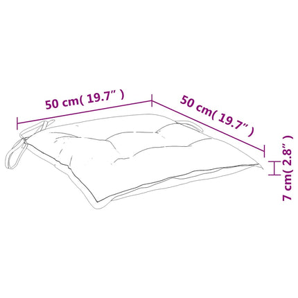 Stolsdynor 4 st rosa 50x50x7 cm oxfordtyg