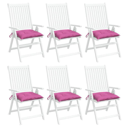 Stolsdynor 6 st rosa 50x50x7 cm oxfordtyg