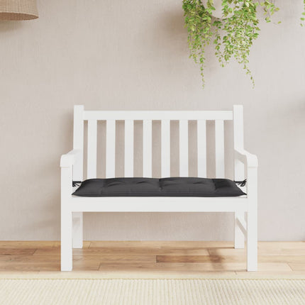 Bänkdyna för trädgården svart 100x50x7 cm oxfordtyg