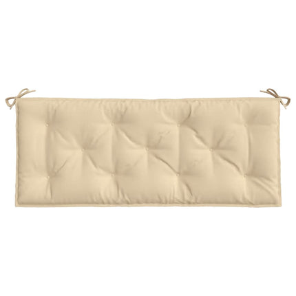 Bänkdyna för trädgården beige 120x50x7 cm oxfordtyg