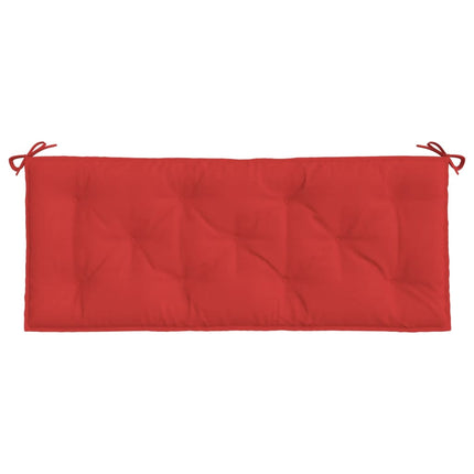 Bänkdyna för trädgården röd 120x50x7 cm oxfordtyg