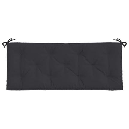 Bänkdyna för trädgården svart 120x50x7 cm oxfordtyg