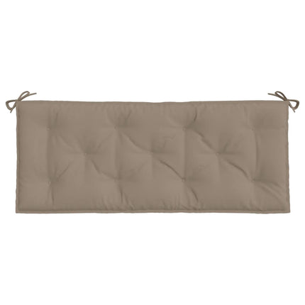 Bänkdyna för trädgården taupe 120x50x7 cm oxfordtyg