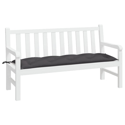 Bänkdyna för trädgården antracit 150x50x7 cm oxfordtyg