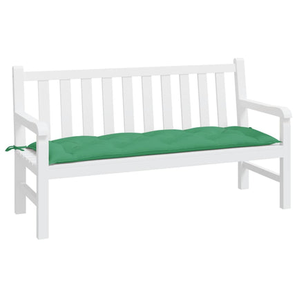 Bänkdyna för trädgården grön 150x50x7 cm oxfordtyg