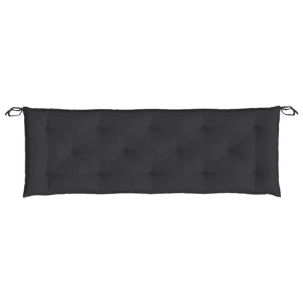 Bänkdyna för trädgården svart 150x50x7 cm oxfordtyg