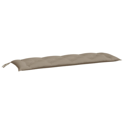 Bänkdyna för trädgården taupe 150x50x7 cm oxfordtyg
