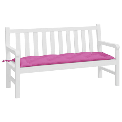 Bänkdyna för trädgården rosa 150x50x7 cm oxfordtyg