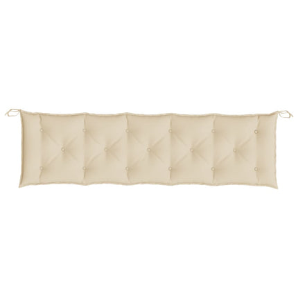 Bänkdyna för trädgården beige 180x50x7 cm oxfordtyg