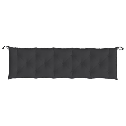 Bänkdyna för trädgården svart 180x50x7 cm oxfordtyg