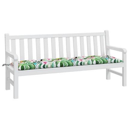 Bänkdyna för trädgården flerfärgad 180x50x7 cm oxfordtyg