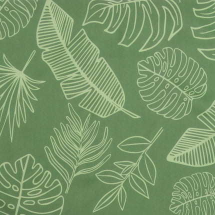 Bänkdyna för trädgården bladmönster 180x50x7 cm oxfordtyg