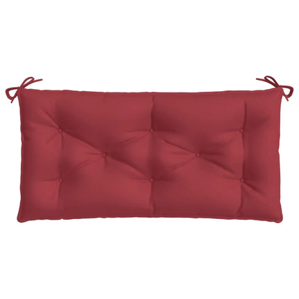 Bänkdynor för trädgården 2st vinröd 100x50x7cm oxfordtyg