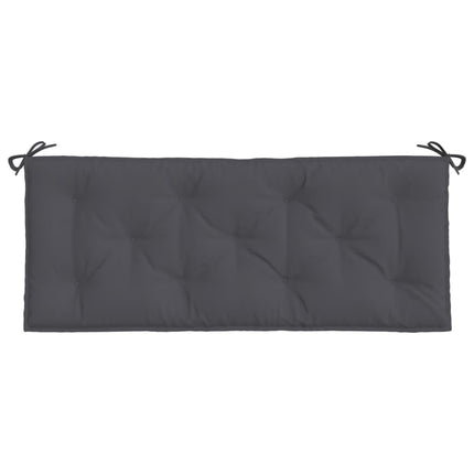 Bänkdynor för trädgården 2st antracit 120x50x7cm oxfordtyg