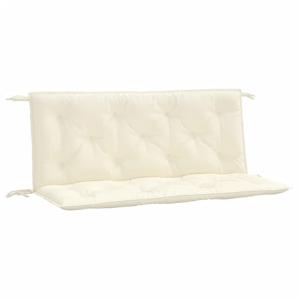 Bänkdynor för trädgården 2st gräddvit 120x50x7cm oxfordtyg