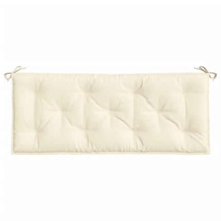 Bänkdynor för trädgården 2st gräddvit 120x50x7cm oxfordtyg