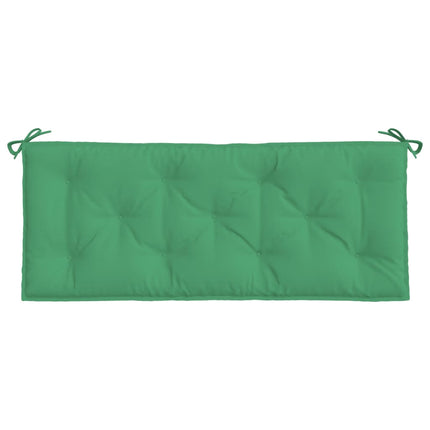 Bänkdynor för trädgården 2st grön 120x50x7cm oxfordtyg
