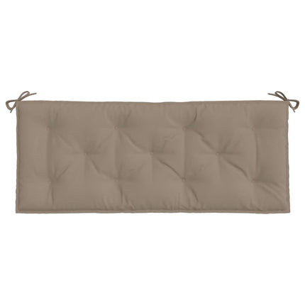Bänkdynor för trädgården 2st Taupe 120x50x7cm oxfordtyg