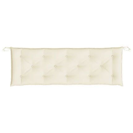 Bänkdynor för trädgården 2st gräddvit 150x50x7cm oxfordtyg