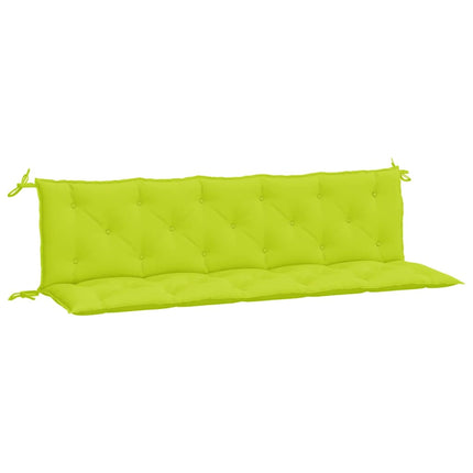 Bänkdynor för trädgården 2st ljusgrön 180x50x7cm oxfordtyg