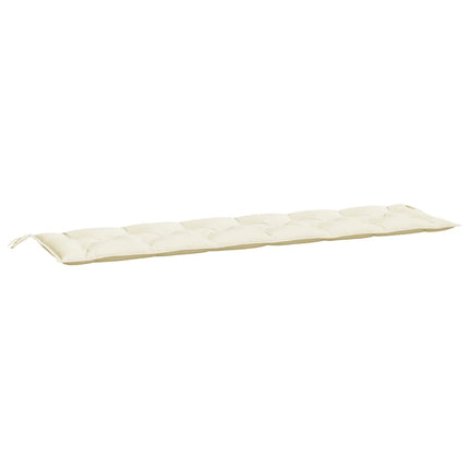 Bänkdynor för trädgården 2st gräddvit 200x50x7cm oxfordtyg