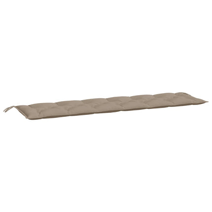 Bänkdynor för trädgården 2st taupe 200x50x7cm oxfordtyg