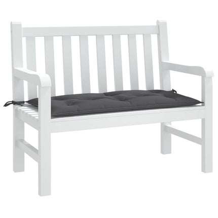 Bänkdyna för trädgården antracit 110x50x7 cm oxfordtyg
