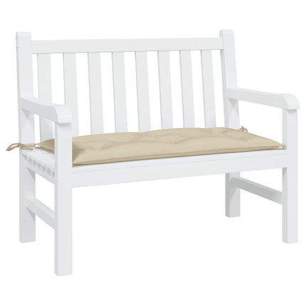 Bänkdyna för trädgården beige 110x50x7 cm oxfordtyg