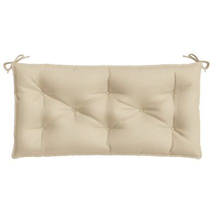 Bänkdyna för trädgården beige 110x50x7 cm oxfordtyg